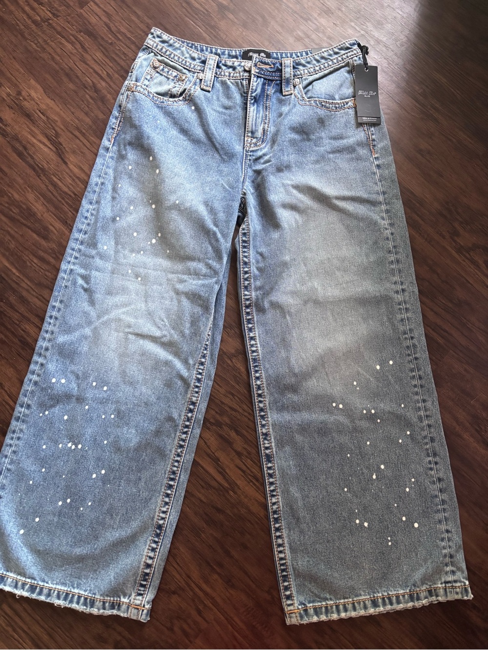 Miss Me | Pants & Jumpsuits | Nwt Miss Me Light Blue Relaxed Baggy Wide ...
